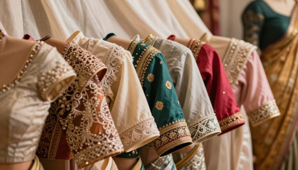 saree blouse sleeves